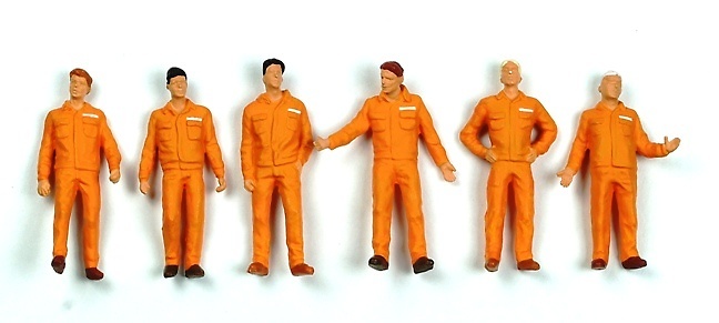 Figuras mecánicos Naranja Preiser 68212 escala 1/50 