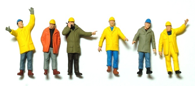 Miniatura Figuras industria obreros Preiser 68214 escala 1/50 