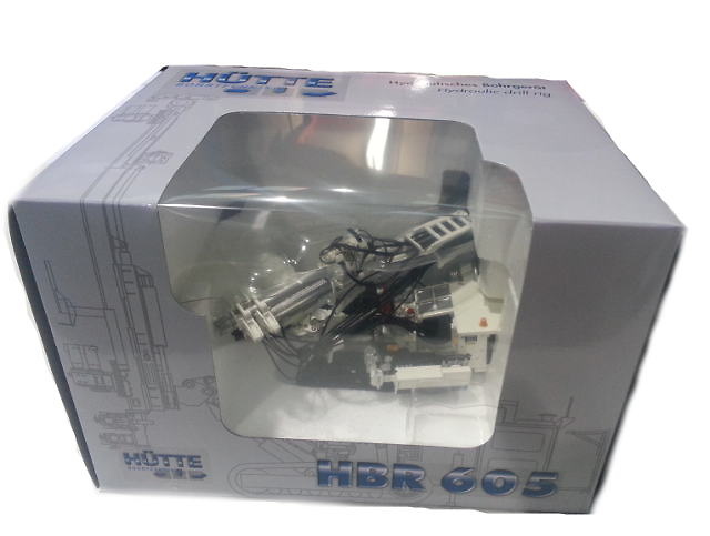 HBR 605 Hydraulic Drill RIG Ros Agritec Weiss 002104 Masstab 1/50 