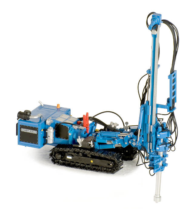 HBR 605 Hydraulic Drill RIG azul Ros Agritec 002104 escala 1/50 