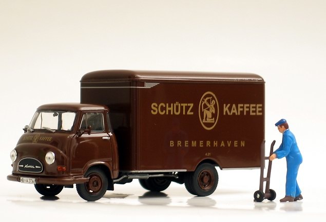 Hanomag Kurier 1960 Schuetz Kaffee Norev 820521 Masstab 1/43 