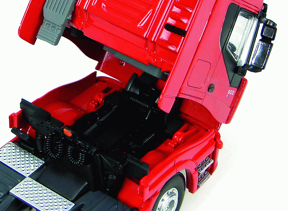 Iveco Stralis 500 Rojo Cabeza Tractora Camión Universal Hobbies 5670 escala 1/50 