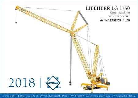 Liebherr-Gittermast-Mobilkran LG 1750, Conrad Modelle 2737/09 