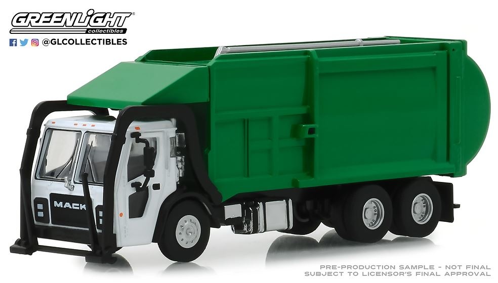 Mack LR camion basura Greenlight 45060-C escala 1/64 