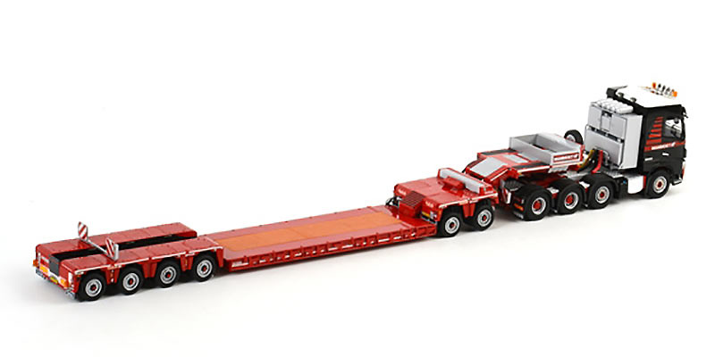 Mammoet Nooteboom 2+4 EURO-PX with ICP Interdolly + Volvo FH4 8x4 Wsi Models 1/50 