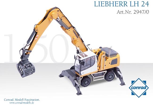 Materialumschlaggerät Liebherr LH 24, Conrad Modelle 2947 Masstab 1/50 