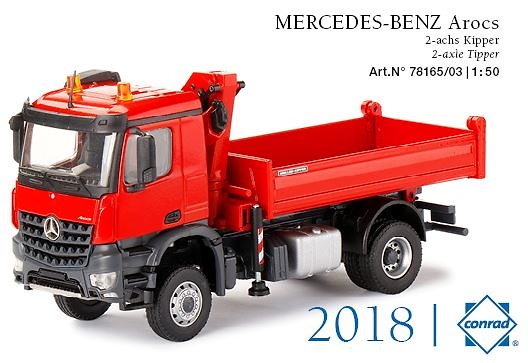 Mercdes Arocs mit Ladekran Conrad Modelle 78165/03 