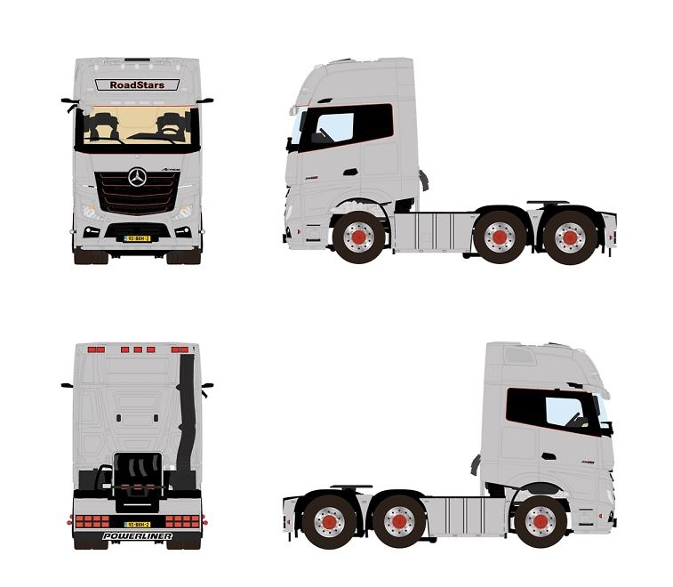 MB Actros MP5 Stream Space 4X2 Premium Line WSI Models 1:50 wsi 04