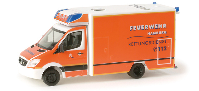 Herpa 043380 RTW MB Sprinter Ambulance Druten in OVP aus Sammlung 6