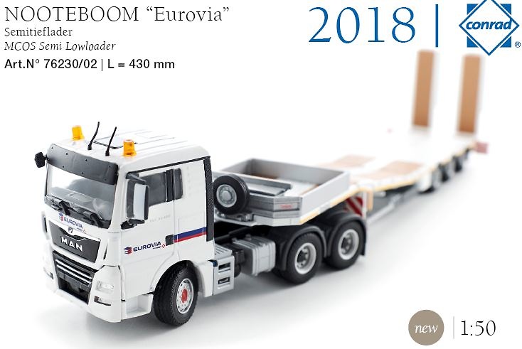 Nooteboom MCOS-48-03-EB + Man Tgx XXL 4x2 - Eurovia Conrad Modelle 1/50 