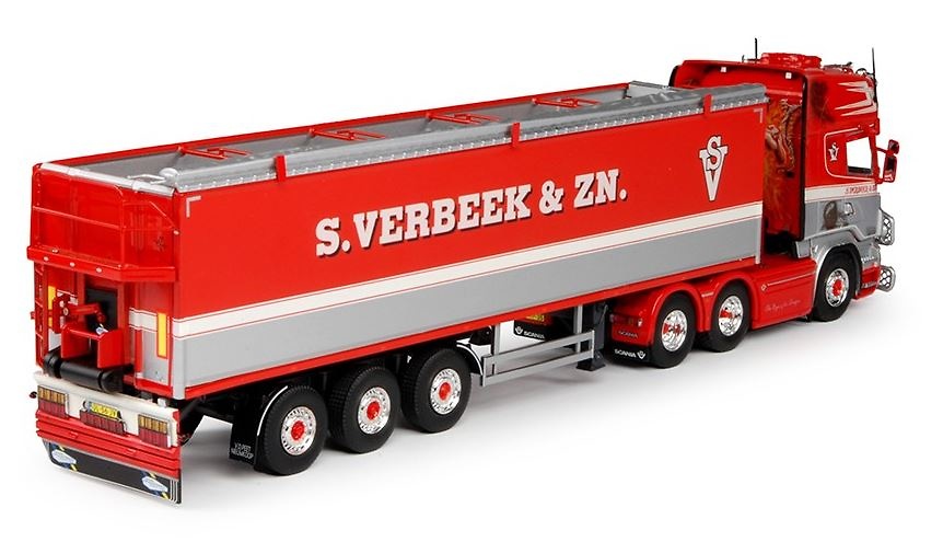 Scania R-serie Topline + Auflieger für Kartoffeln Verbeek Tekno 63497 Masstab 1/50 