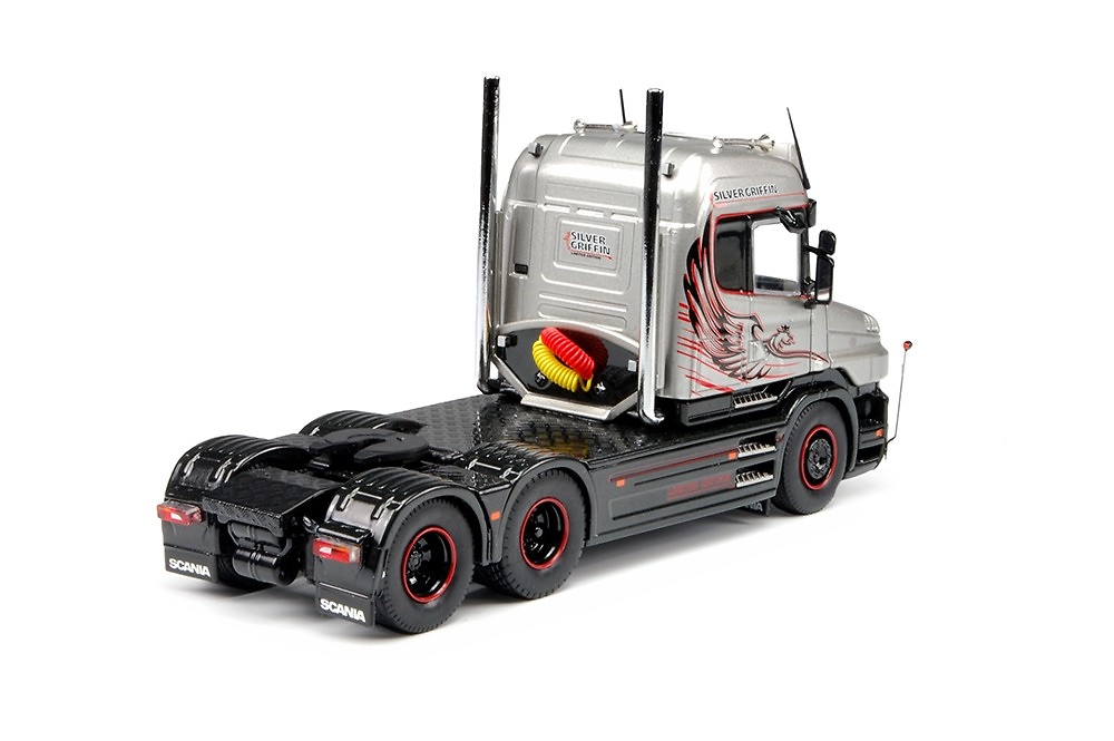 Scania T6 Highline 6x2 Silver Griffin Tekno 69754 Masstab 1/50 
