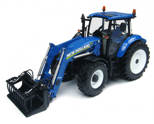 Traktor New Holland T5.115 + 740TL Universal Hobbies 4274 Masstab 1/32 