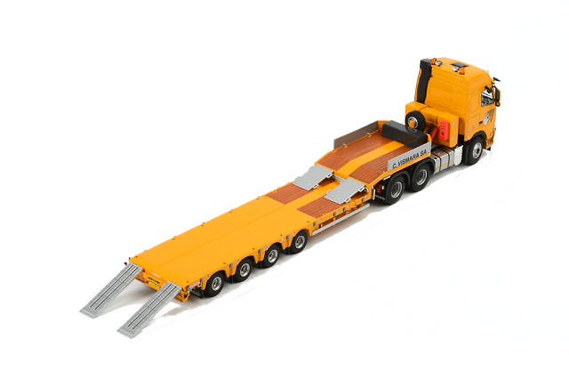 Vismara 4-axle semi remolque cama baja Nooteboom + Volvo FH2 Wsi Models 02-1536 escala 1/50 