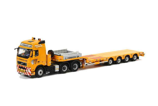 Vismara 4-axle semi remolque cama baja Nooteboom + Volvo FH2 Wsi Models 02-1536 escala 1/50 