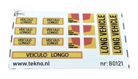 Conjunto de pegatinas de señalización Portugal/Australia Tekno 80121 escala 1/50