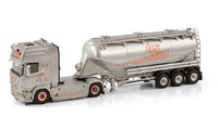 Miniatura camion Scania Streamline + cisterna Tom van Steenkiste Wsi Models 3935 escala 1/50