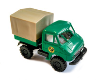 Miniatura camion Unimog 411 Schenker Brekina 39003 escala 1/87
