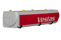 Rote Vestas-Turbine, Imc-Modelle 33-0205 im Maßstab 1:50