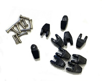 Seilkupplungs-Set Schwarz - 10 Stück - Ycc Models yc621-3 Masstab 1/50