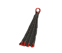 YC306-R four Chain Slings 8 cm - Red Ycc Models Masstab 1/50